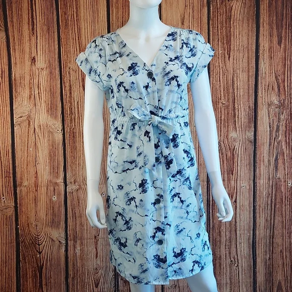 veronica beard ruched shirt dress Veronica Beard Fountain Ruched Shirt Dress Black Stretch Cotton Size 6   Celebrity Owned